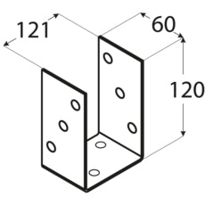 Βάση ξύλου U No 7 4832