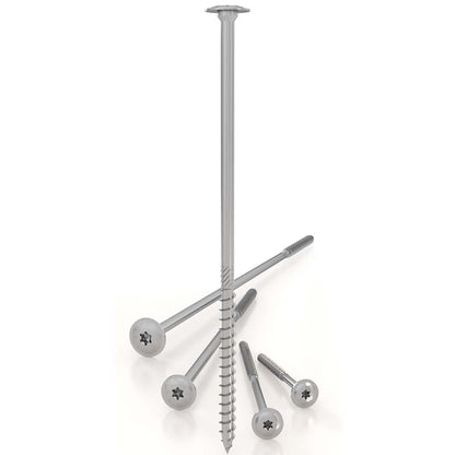 Βίδες ξύλου torx Ø6mm με πλατιά κεφαλή 6 x 80mm 09584-TBS680