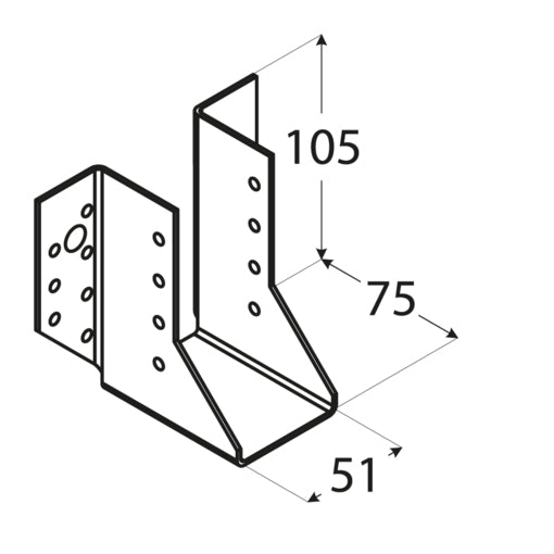Δοκοθήκη 51 x 105mm 4510