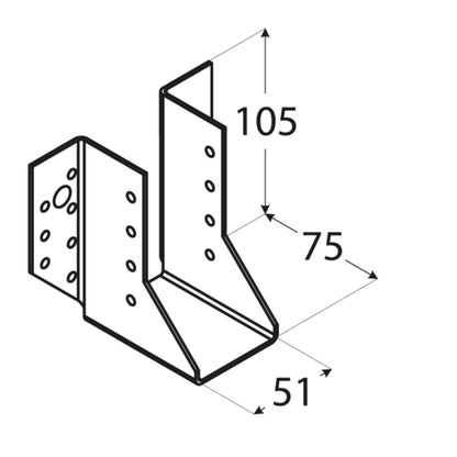 Δοκοθήκη 51 x 105mm 4510
