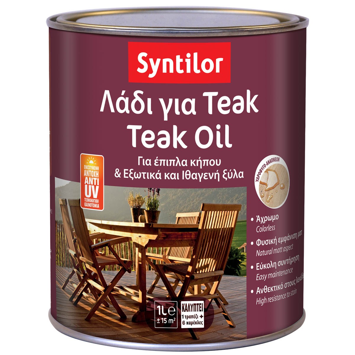 Λάδι ξύλου teak Λάδι ξύλου teak 0,5lt 39230