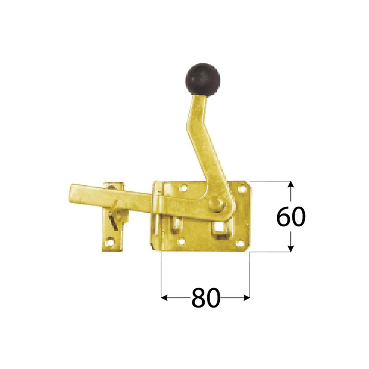 Μάνταλο πόρτας 80 x 60mm 8612