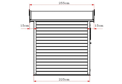 Ξύλινη αποθήκη κήπου 225 x 225εκ. 226(Y) x 225 x 225εκ. 400160