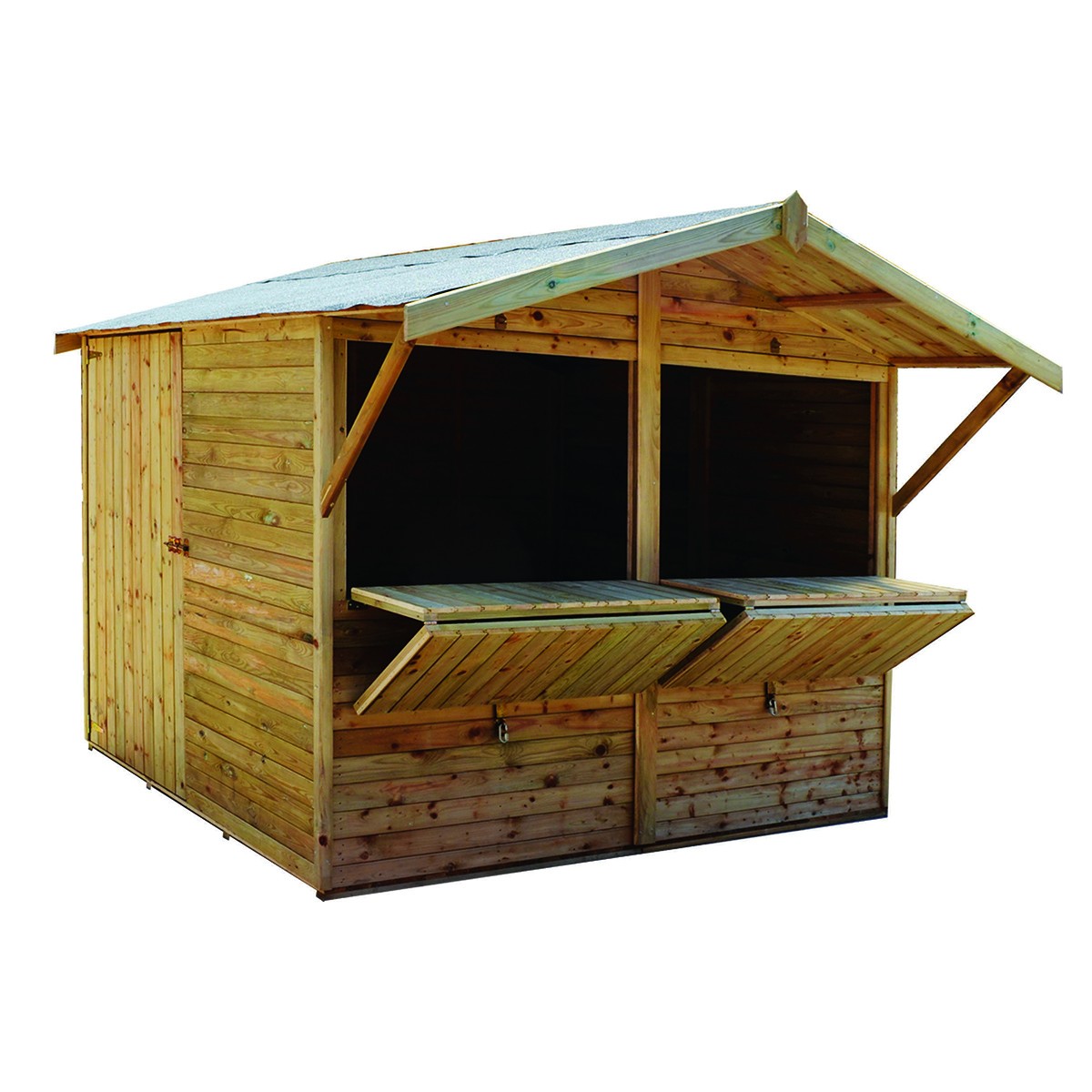 Ξύλινο περίπτερο kiosk market 240 x 180εκ. ΞΥΛΙΝΟ ΠΕΡΙΠΤΕΡΟ KIOSK MARKET 240 x 180εκ. 400240