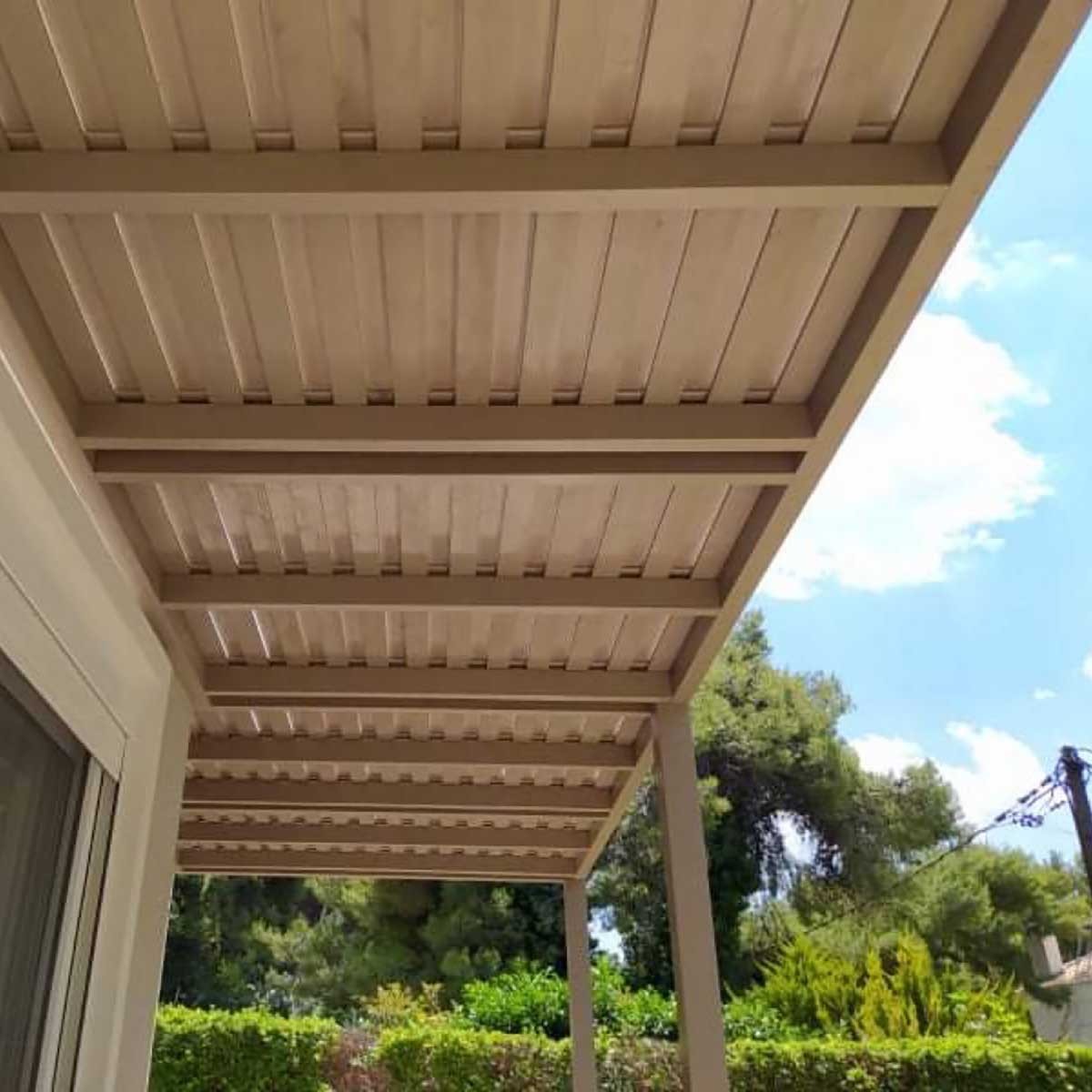 Πέργκολα με διπλή τάβλα απο τοίχο 400 x 500εκ. 10-731680