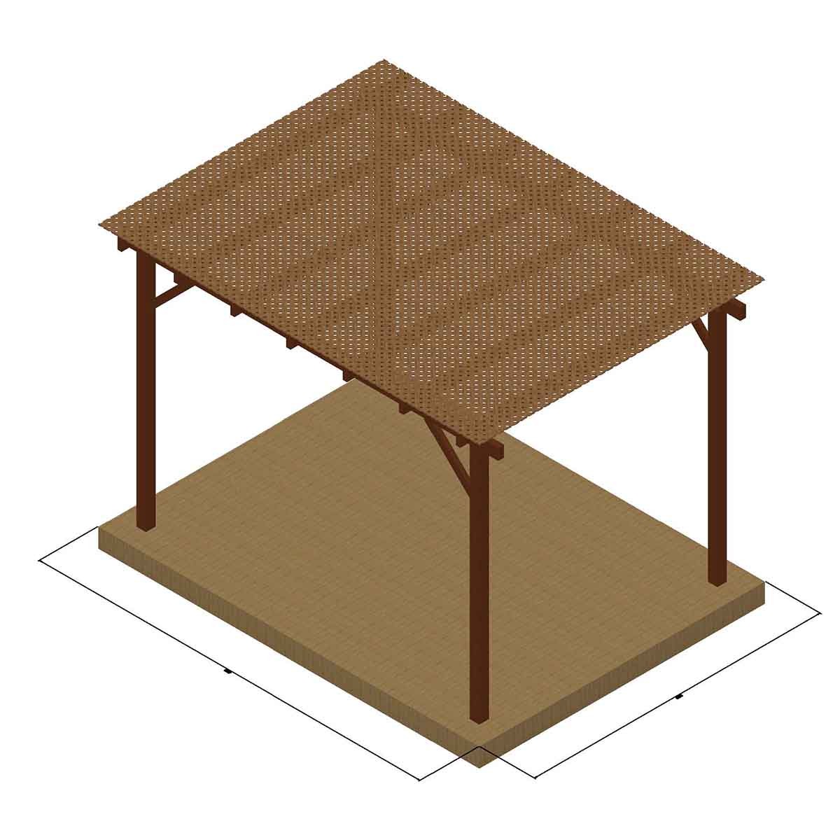 Πέργκολα με καφασωτό Privacy 300 x 300εκ. 10-103012