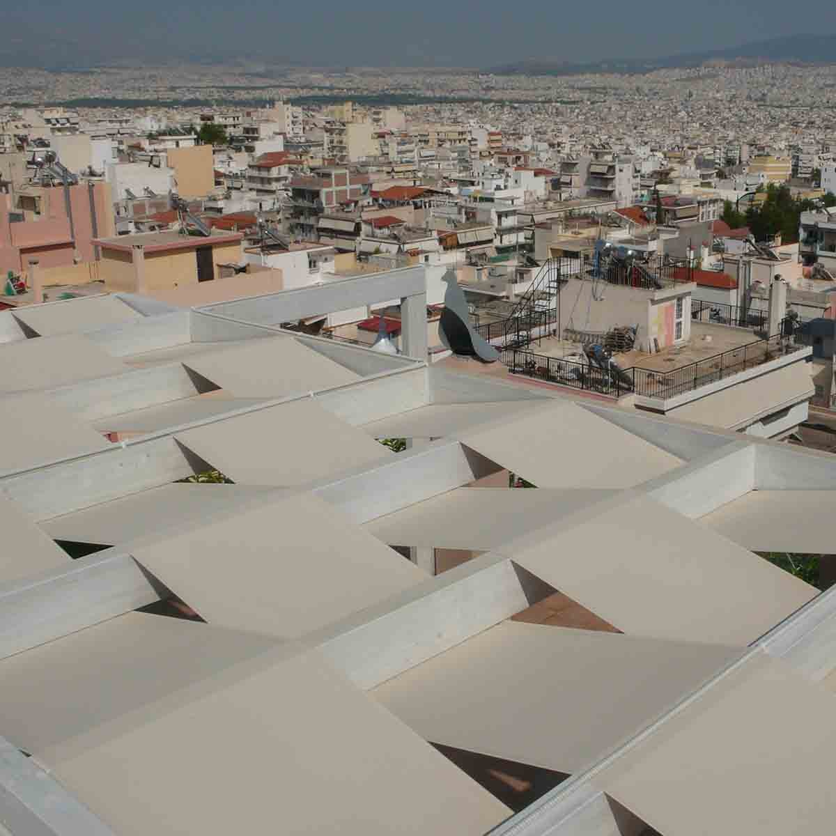 Ξύλινη πέργκολα με τεντόπανο 48,3εκ. - 400 x 500εκ. 10-732779