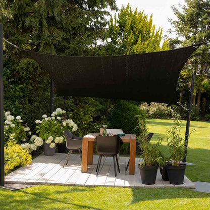 Παραλληλόγραμμο πανί σκίασης 285gsm 3x4μ. Μαύρο N502-082-44
