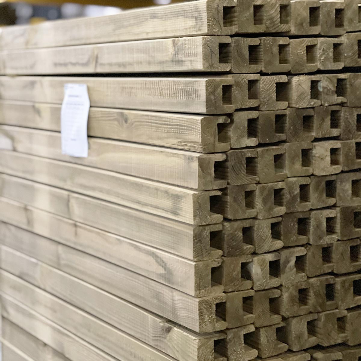 Ξύλινο περιμετρικό πλαίσιο καφασωτού 16mm | 4,5 x 4,5 x 510εκ. 35014