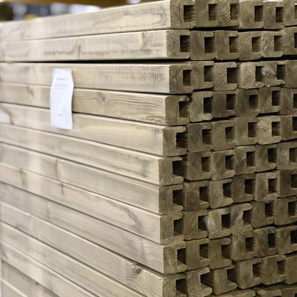 Ξύλινο περιμετρικό πλαίσιο καφασωτού 16mm | 4,5 x 4,5 x 510εκ. 35014