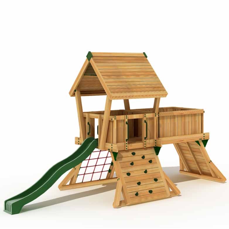 Ξύλινη παιδική χαρά | Q3 Πύργος παιδικής χαράς Q3 872015