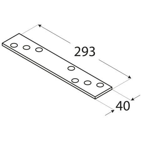Σύνδεσμος ξύλου 293 x 40mm 4463