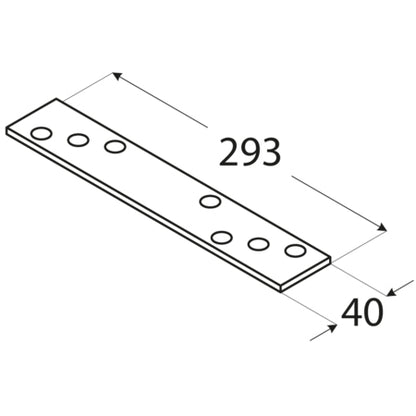 Σύνδεσμος ξύλου 293 x 40mm 4463