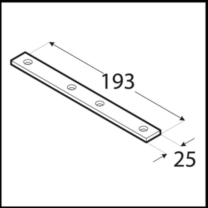 Σύνδεσμος ξύλου 293 x 40mm 4463