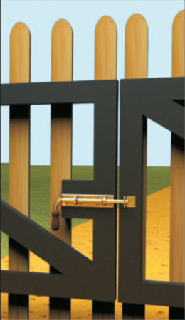 Σύρτης πόρτας με ελατήριο Σύρτης 420 x 50 x 190mm 8623