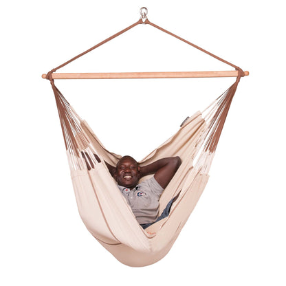 Αιώρα κάθισμα από oργανικό βαμβάκι Habana Nougat | comfort HAL21-1