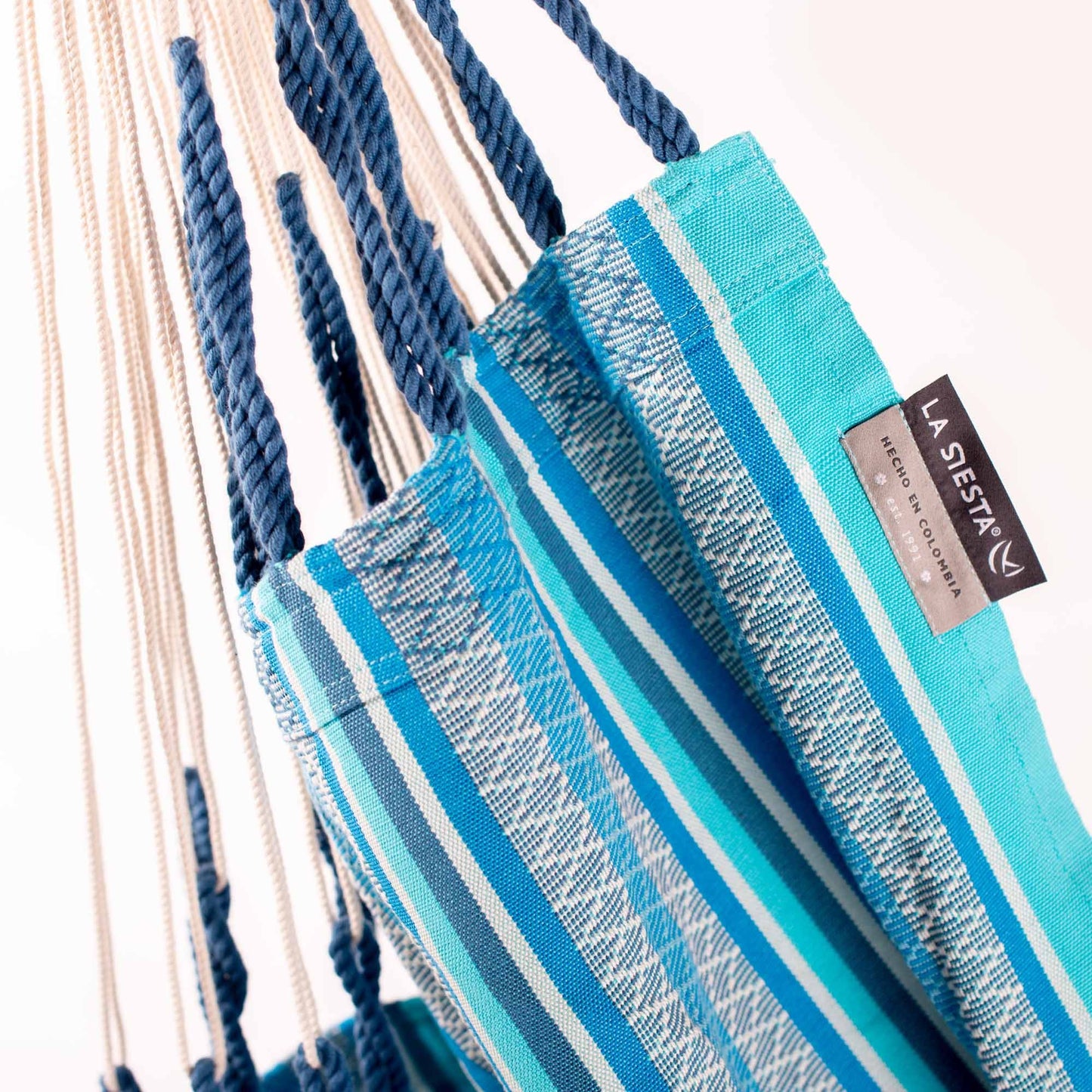 Αιώρα κάθισμα από oργανικό βαμβάκι Habana Azure | comfort HAL18-X3