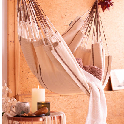 Αιώρα κάθισμα από oργανικό βαμβάκι Habana Nougat | comfort HAL21-1