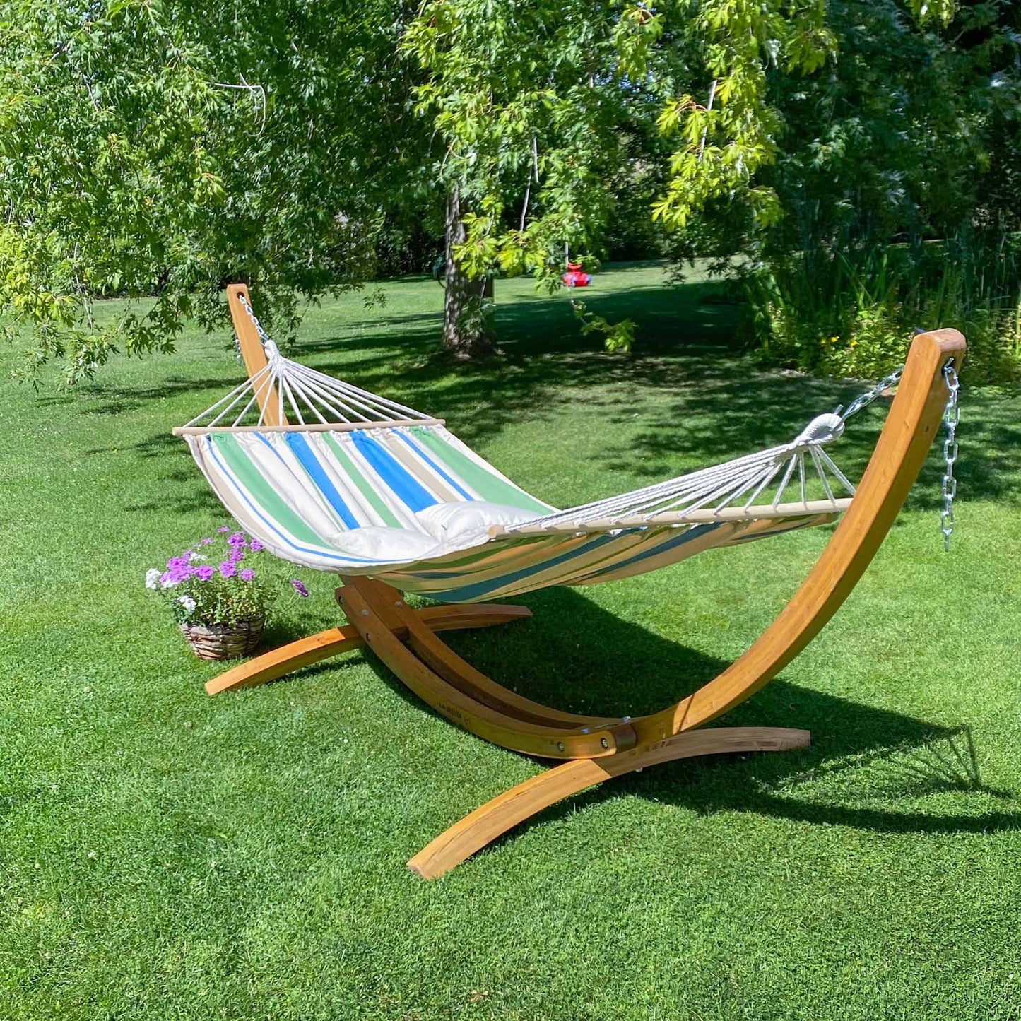 Αιώρα με ξύλινη ράβδο Chillounge Green Bay | single CH-R30-34