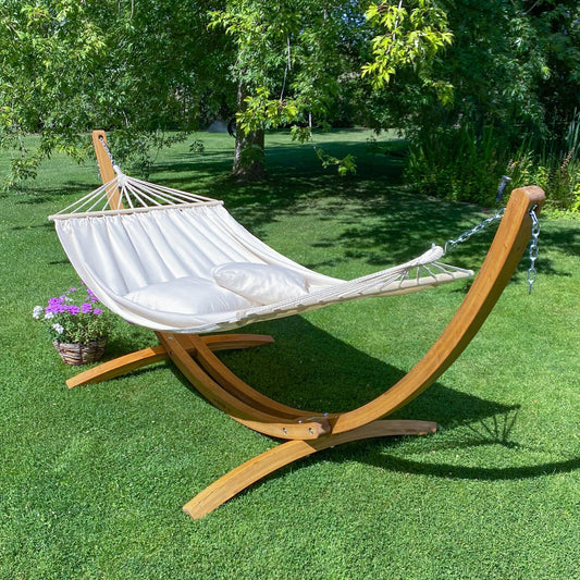 Αιώρα με ξύλινη ράβδο Chillounge Palma Beach & σταντ Ευκάλυπτου CH-PA30-11