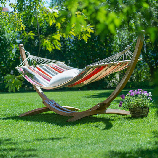 Αιώρα με ξύλινη ράβδο Chillounge Palma Sunrise & σταντ Ευκάλυπτου CH-PA30-52