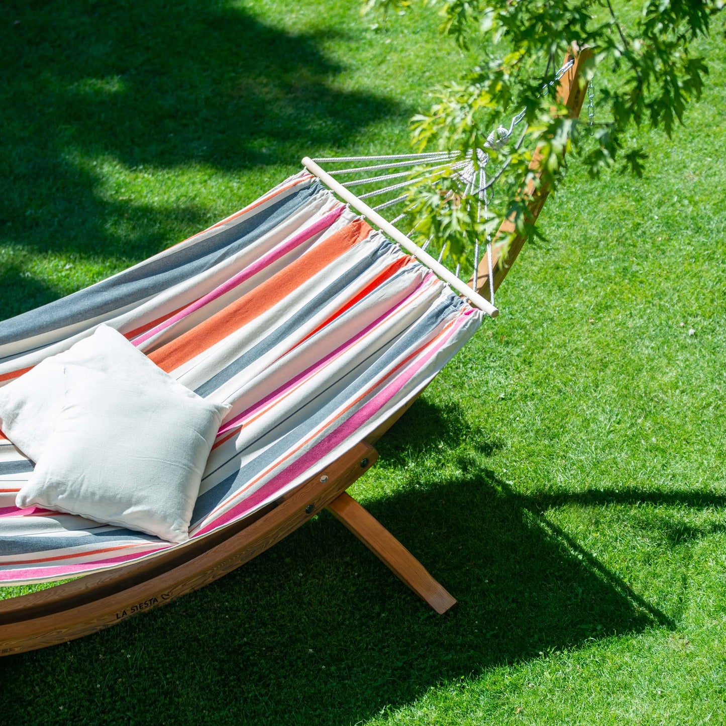 Αιώρα με ξύλινη ράβδο Chillounge Palma Sunrise & σταντ Ευκάλυπτου CH-PA30-52