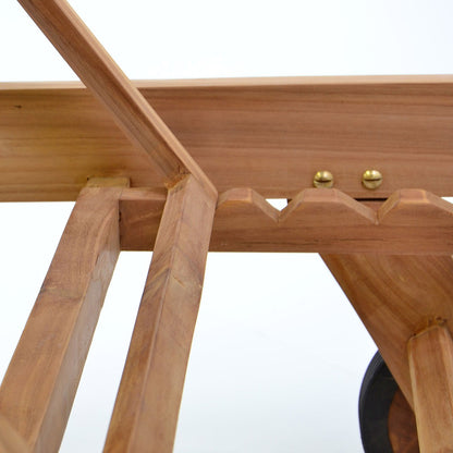 Ξαπλώστρα παραλίας teak Ξαπλώστρα TEAK 35(Υ) x 65 x 197εκ. 22020