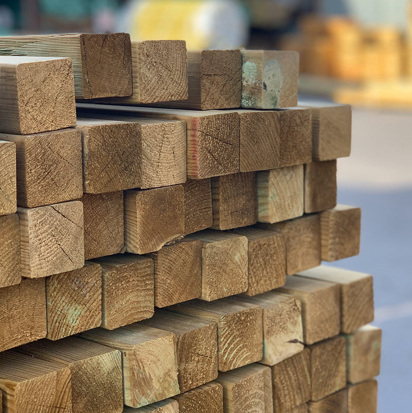 Ξύλινη δοκός εμποτισμένη 4,5 x 4,5εκ. 4,5 x 4,5 x 300εκ. 40136