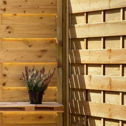 Ξύλινο διαχωριστικό πάνελ Κλειστό βαρέως τύπου 180(Υ) x 100εκ. | πόρτα 21433