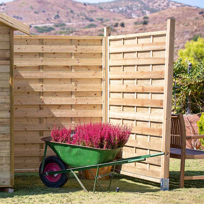 Ξύλινο διαχωριστικό πάνελ Κλειστό βαρέως τύπου 180(Υ) x 100εκ. | πόρτα 21433