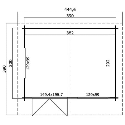 Ξύλινο σπίτι Νεφέλη 410 x 320εκ. Ξύλινο σπίτι Νεφέλη 410 x 320εκ. 401900