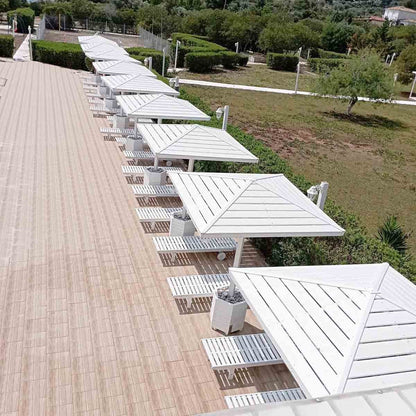 Ομπρέλα παραλίας ξύλινη 200 x 200εκ. 99187