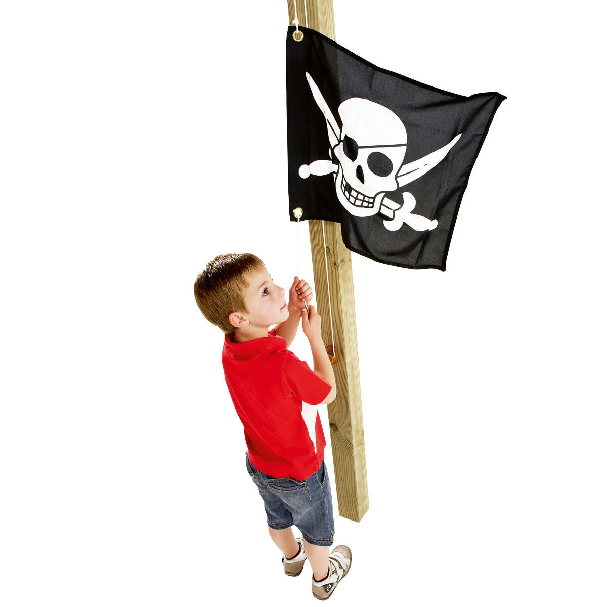 Παιδική σημαία με ανέλκυση "Πειρατής" Σημαία με ανέλκυση πειρατής 55 x 45εκ. 507012010001