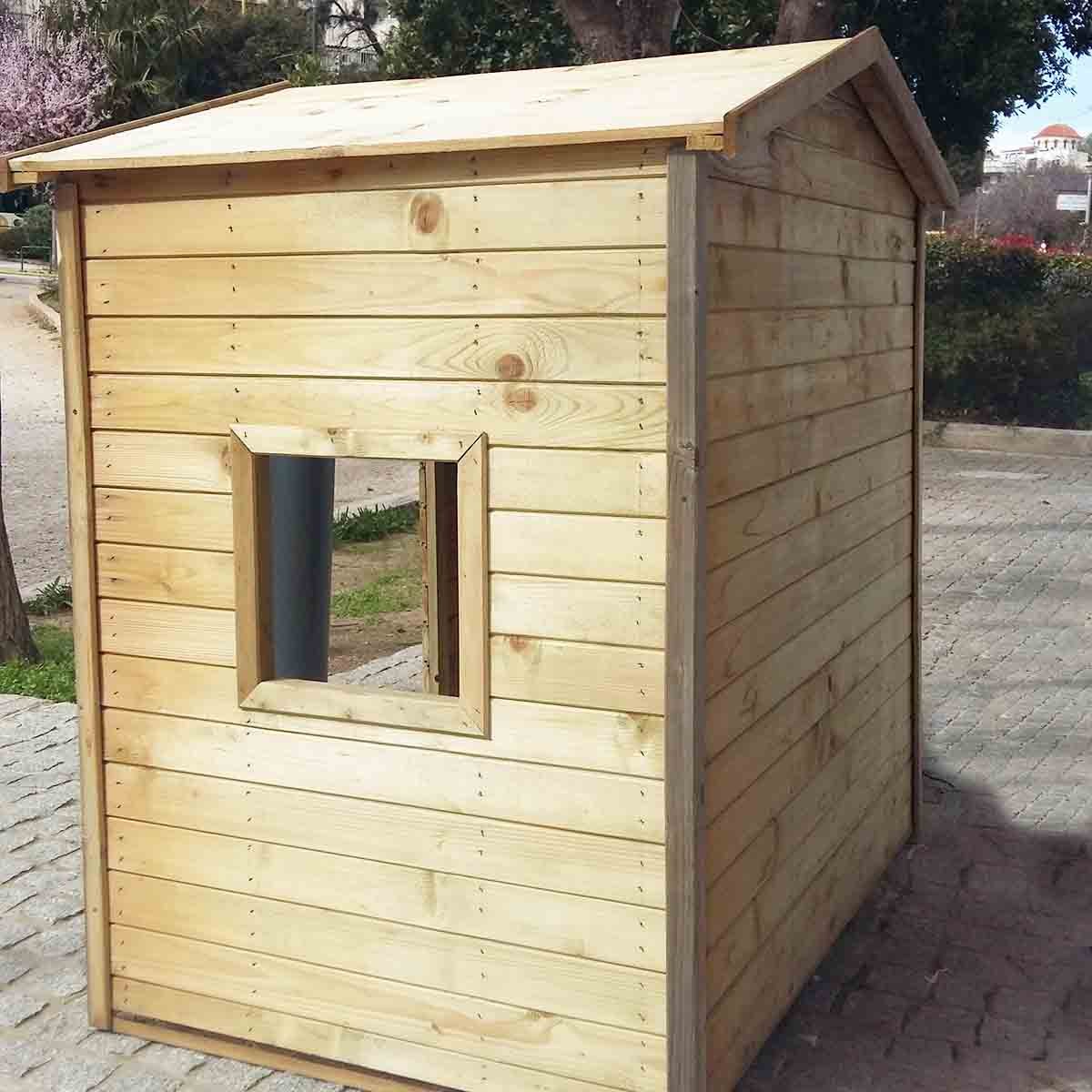 Παιδικό σπίτι εμποτισμένο 155(Υ) x 140 x 100εκ. 400100