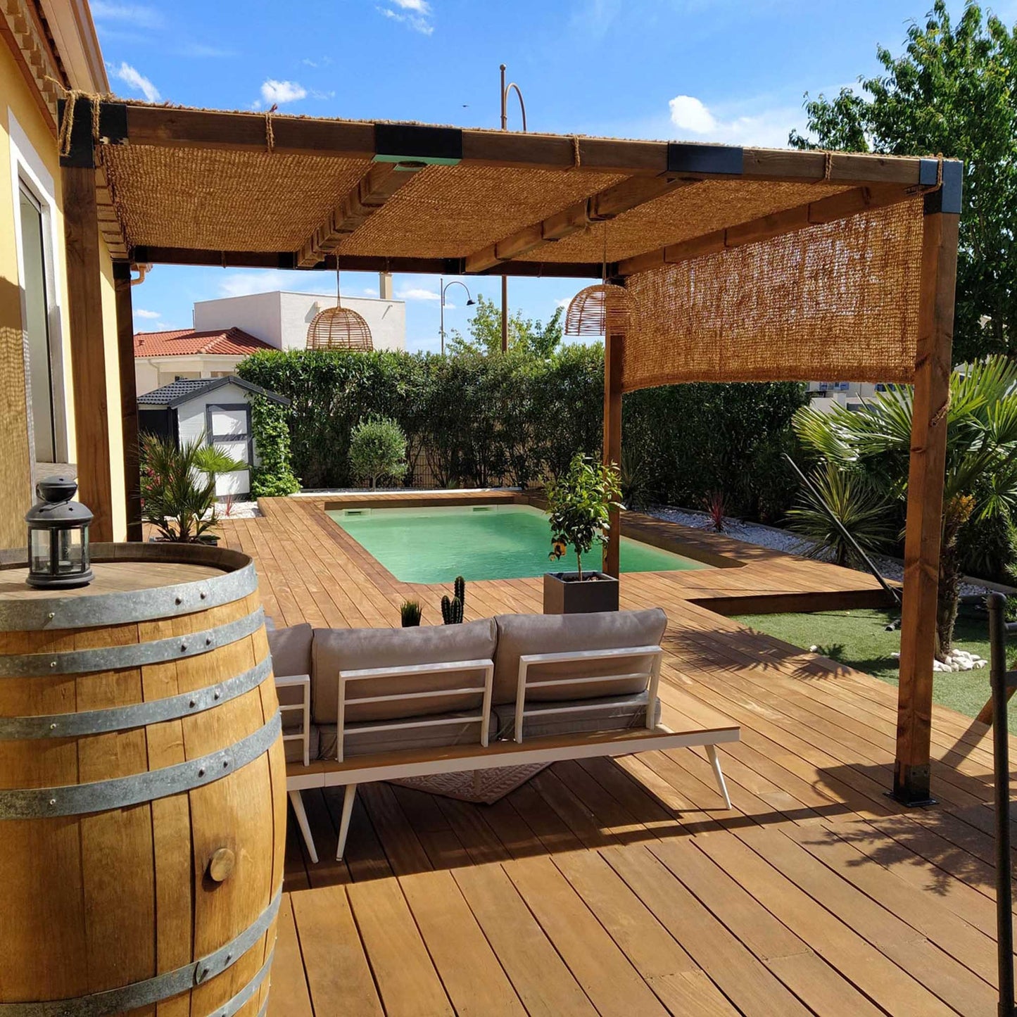 Παραλληλόγραμμο πανί σκίασης Κοκοφοίνικα | model 1 ΠΑΡ/ΜΟ ΠΑΝΙ ΣΚΙΑΣΗΣ ΚΟΚΟΦΟΙΝΙΚΑ 4m x 6m | M1 42373