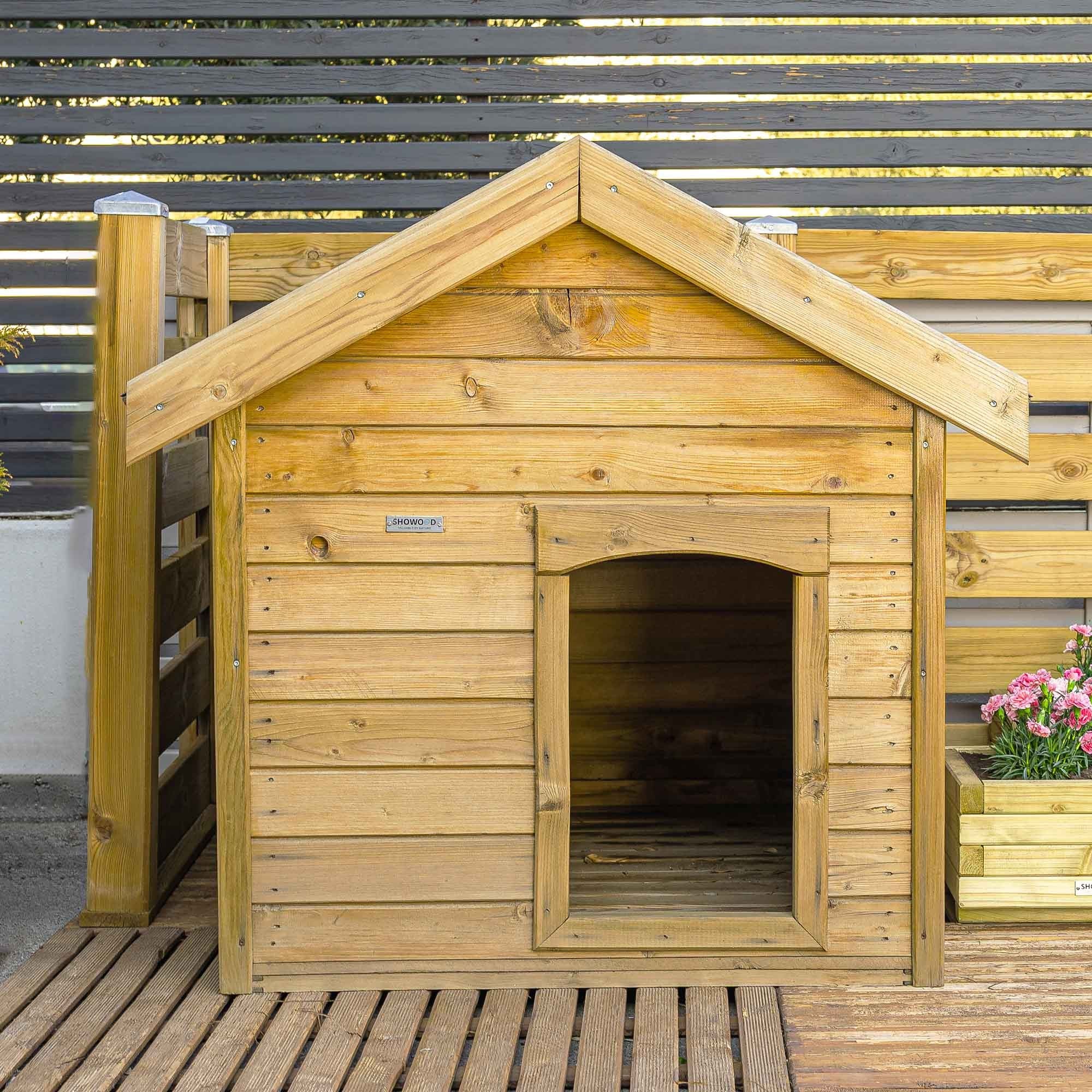 Σπίτι σκύλου ξύλινο 90 x 120εκ. 30159