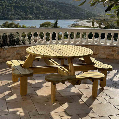 Στρογγυλό τραπέζι κήπου 8 θέσεων 35862