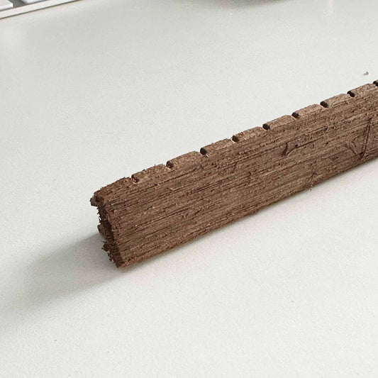 Τάπα WPC περίφραξης γραμμωτή 2 x 12εκ. | καφε 93643