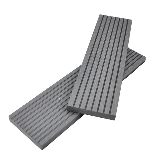 Τάβλα μασίφ WPC 1,2 x 7,2 x 390εκ. | γκρι F99877