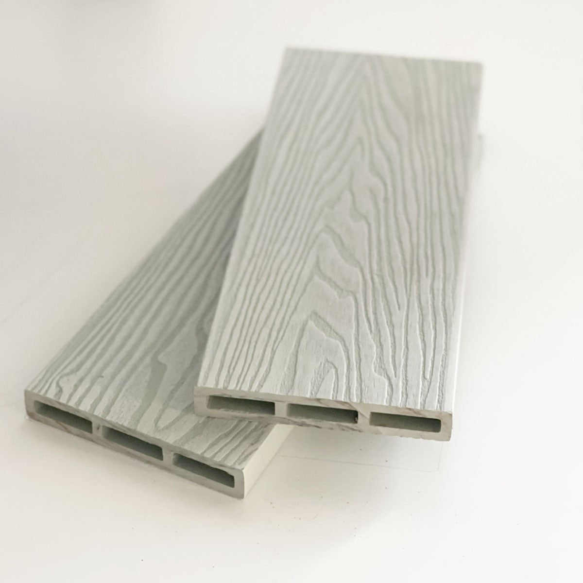 Τάπα περίφραξης WPC 3D wood 2 x 12εκ. | λευκό μπεζ 70246