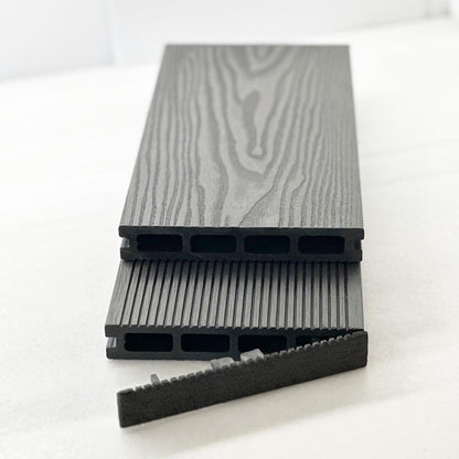 Τάπα WPC 3d wood 2,5 x 15εκ. | γκρι σκούρο 70248
