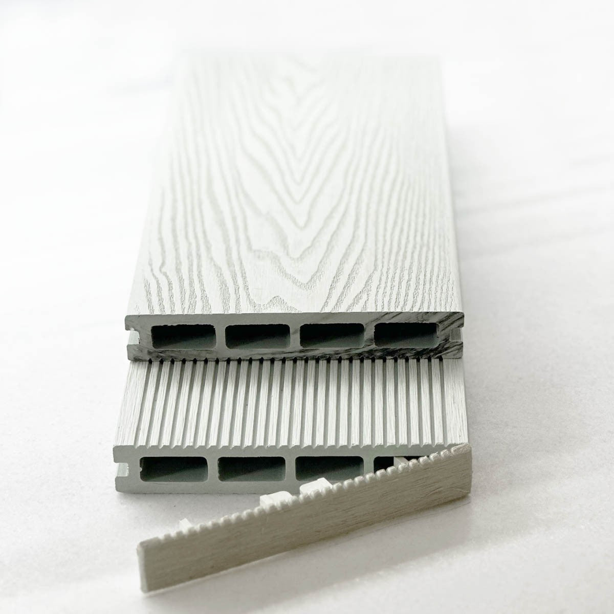Τάπα WPC 3d wood 2,5 x 15εκ. | λευκό μπεζ 70251