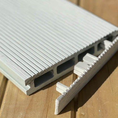 Τάπα WPC 3d wood 2,5 x 15εκ. | λευκό μπεζ 70251
