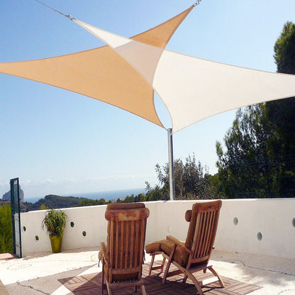 Τρίγωνο πανί σκίασης 230gsm 3,6x3,6x3,6μ. Άμμου 41366