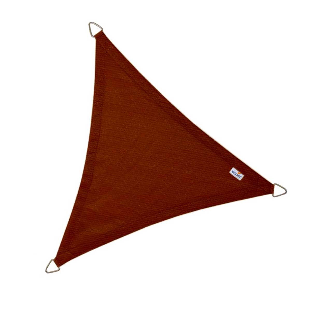 Τρίγωνο πανί σκίασης 285gsm 5x5x5μ. Κεραμιδί N504-082-35