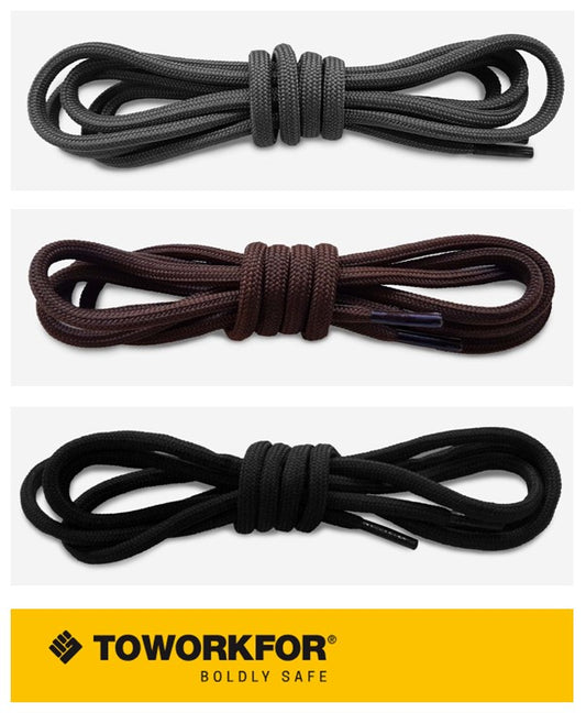 ΚΟΡΔΟΝΙΑ ΣΤΡΟΓΓΥΛΑ TOWORKFOR 130cm - MΑΥΡΟ-ΧΡΩΜΑ 400900052