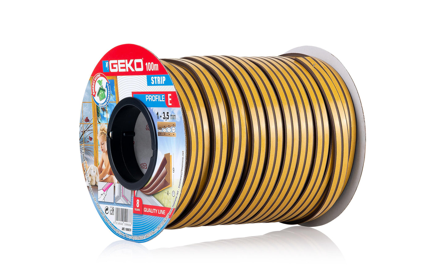 Ταινία αυτοκόλλήτη αεροστόπ καφέ ρολό Ε 100m 1000-31