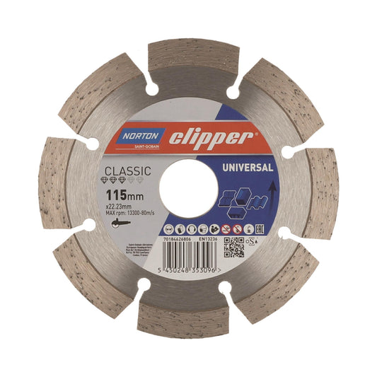 Δίσκος διαμαντέ μπετού CLASSIC UNIVERSAL 115X1,8X22,23MM 70184626806