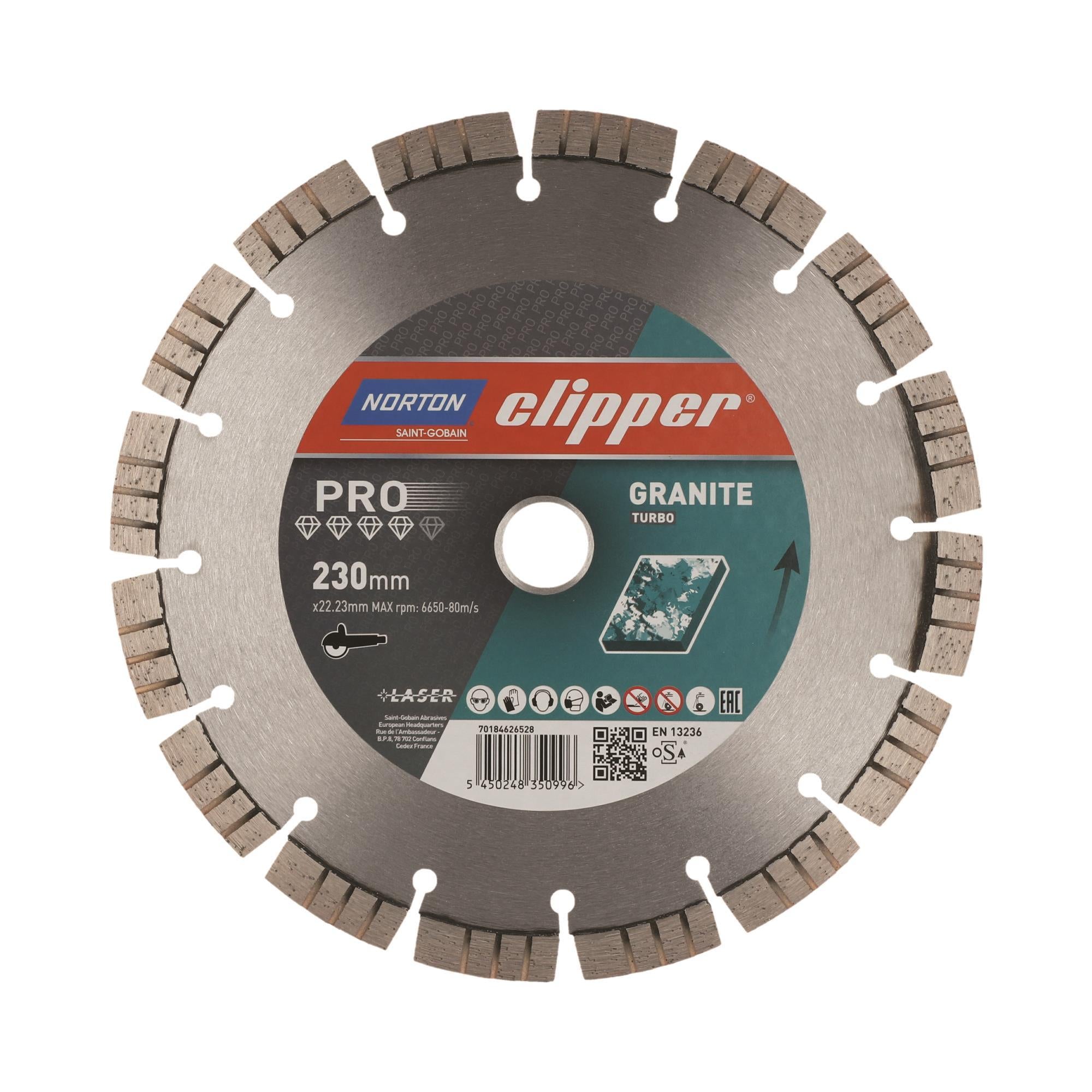 Δίσκος διαμαντέ γρανίτου PRO GRANITE TURBO 230X2,4X22,23MM 70184626528