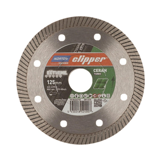 Δίσκος διαμαντέ κοπής γρανιτοπλακιδίων EXTREME CERAMIC TURBO 125X1,4X22,23MM 70184644760